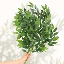 Garden Decorations 70 cm Artificial Italian Ruscus Greenery Stem Faux Floral Hanging Greenery For Wedding Bouquet Table Centerpieces Home Decor 230614
