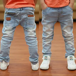 Jeansy Kids Pants Big Boys Stretch Joker Jeans Spring Children Pencil Leggingi Autumn Denim Ubrania na 2 do 14 lat męskie dziecko 230614