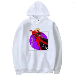 Bluzy męskie 2023 Trigun Stampede Anime Hoodie Women Men Men Long Rleeve Bluza z kapturem Unisex Pullover Tracksuit Ubrania