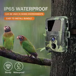 Jaktkameror 20MP Mini Trail Hunting Camera Wildlife Hunter Cameras Mini600 1080p Forest Animal Cam Po Trap Surveillance Tracking 230614