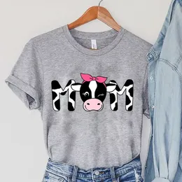 T-Shirt da donna Harajuku Magliette coreane Milk Cow Cartoon Abbigliamento donna Moda Kpop Y2k Top Hip Hop Streetwear Femme T-shirt manica corta 230615