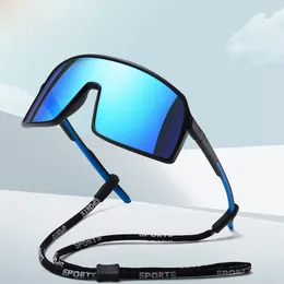 Outdoor-Brillen Unisex-Fahrrad-polarisierte Sonnenbrille Outdoor-Sport-Brille mit großem Rahmen Rennmode-Sonnenbrille Motorrad-Sonnenbrille 230615