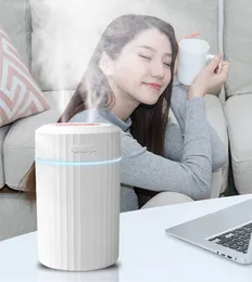 Humidifiers 2L Large Capacity Double Nozzle Spray Humidifier Home Air Freshener Essential Diffuser Office Bedroom Umidificador with Lamp