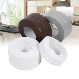 1m/2m/3m multi-color bathroom Kitchen shower waterproof mildew tape Sink tub seal tape self-adhesive waterproof