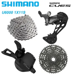 Bike Derailleurs SHIMANO CUES U6000 1X11Speed Groupset Shifterm Lever SLU600011R Rear Derailleur RDU6020 CSLG40011 50T CNLG500 Original 230614