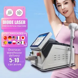 Diode Laser 808 Hair Removal Professional Pores Whiten Brighten Complexion Lighten Spots Tighten Skin Beauty Machine Cooling System