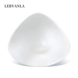 Breast Pad Lervanla VDTR Triangular Silicone Fake For Mastectomy Cancer Woman Backside Deep Concave False Artificial Boobs 230614