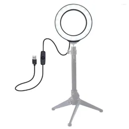 Flash Heads 4.7 Inch USB White Light LED Pography Ringlight For Youtube Live Makeup Fill Selfie Ring Luces Lamp