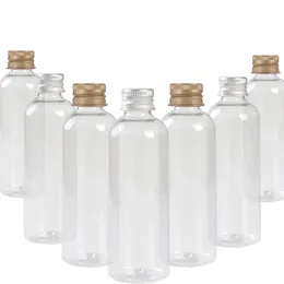 زجاجة العطور 30pcs 5102030506010010012ML من البلاستيك مع غطاء مستحضرات تجميلية حاوية مستحضرات من الألومنيوم.