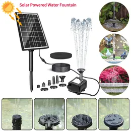 Trädgårdsdekorationer Waterproof Split Solar Fountain Pool Floating Water Pump Aquarium Fish Water Pumps Bird Bath Ponds For Outdoor Garden Yard Decor 230614