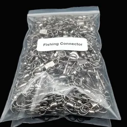 Fishing Hooks Wholesale Bulk Fishing pin Connector Link Solid Tackle Rolling Swivel Fishing Lure Accessories hooked Snaps Pin Fishhook Pesca 230614