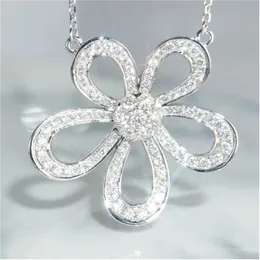 925 Серебряные подвесные подвески Diamond CZ CHOKERNTS Ожерелья для женщин свадебные украшения для женщин
