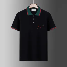 Summer Polo koszule męskie koszulki Włochy projektant bawełniany koszulki moda moda codzienna praca przedsiębiorstwa sport