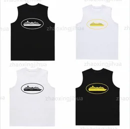 Mens T-shirts Plus Size T-shirt Cargo Alcatraz Tanks Short Top Sexy Vests Black Sleeveless O-neck Croptops Tank Tops Y2k Crop Vest S-XL 10gV#