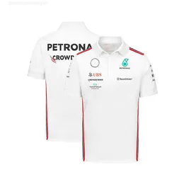 Мужские футболки-поло 2023 Fashion Mercedes Malaysia National F1 Team Racing Polo Casual
