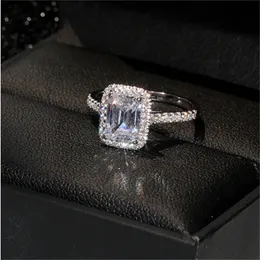 Diamond Promise Ring Set 925 Sterling Silver Engagement Wedding Band Rings for Women Bridal Party Jewelry