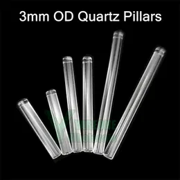 Clear Solid Quartz Pillars Slurper Insert 3mmOD 20mm 30mm 40mm Length with Excellent Heat Retention Made for Control Towerl Blender Dab Bangers YAREONE Wholesale