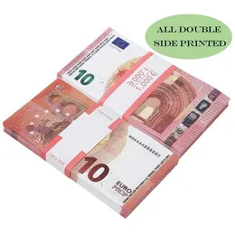 2020 Prop 50 10 Euro Normal 20 Creative Fake Money Us 100 Spela Dollors Storlek 1: 1 Dollar Barn Sedel 200 Gift XKRHX