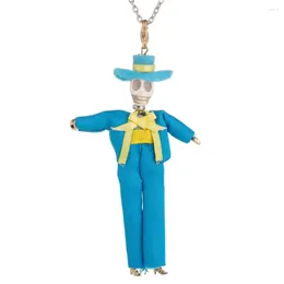 Pendant Necklaces 1pcs Groom Doll Necklace Pendants Fashion Skull Charms Jewelry Women Styles Christmas Gifts Wholesale