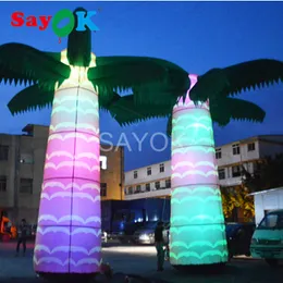 Sayok dev şişme hindistancevizi palmiye ağacı 6m (20ft) 13 renkle yükseklikte LED Işık Yard Dekorasyon Reklam Tanıtım Etkinlikleri