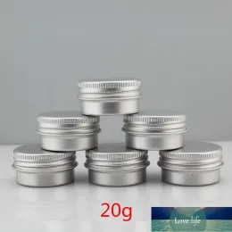 50pcs/lot 20g جرة الألومنيوم 20mL حاوية التغليف التجميلية المعدنية