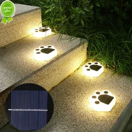 NYA 1 PCS SOLAR LED Outdoor Bear Paw Lights Waterproof Lawn Light Garden Ground Plug Light Buried Light Landscape Decorative Light