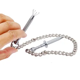 Grampos de mamilo de aço inoxidável para mulheres Fetiche para seios Clipe de estimulação Massageador Bdsm Bondage Produtos sexuais Bdsm