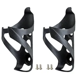 Vattenflaskor burar 2 st fulla kolfibercykel Vattenflaskbur Mtb Road Bike Bottle Holder Ultra Light Cycle Equipment Mattelight 230616