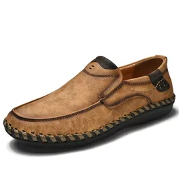 Erkekler Sıradan Loafers Ayakkabı Sürüş El yapımı yumuşak yürüyüş spor ayakkabıları rahat kayma moda hafif loafer zapatos de hombre