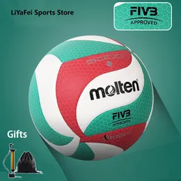 Bollar Molten Size 4 5 Volleyball V5M5000 4000 Soft Touch Standard Match Training Volleyballs Youth Adults Beach Free Air Pump 230615