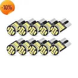 New 2/5/10Pcs W5W T10 Led Bulbs Canbus 4014 Smd 12V 194 168 Car Interior Dome Reading License Plate Parking Lights Auto Signal Lamp