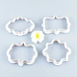 Ny 4st/set diy dekor fondant mögel godis cookie mögel bakning tårta verktyg set kreativa kakor cutter accessoarer kök verktyg