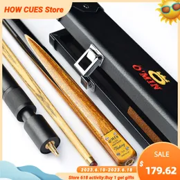 Acessórios de bilhar Omin Cue Victory 3 4 Snooker 9,5 9,8 mm Ponta Ash Wood Shaft Brass Joint Solid Butt With Extension Billiards Stick 230616