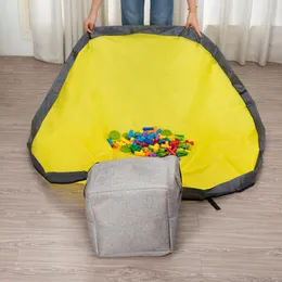 Sacos de armazenamento Sacos de brinquedos portáteis 1,5 m para crianças, organizador de limpeza superdimensionado, tapete de brincar, blocos duráveis, coisas práticas para crianças