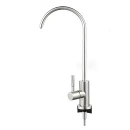 Bathroom Sink Faucets Gooseneck Water Purifier Faucet Reverse Osmosis Drinking Filter stainless steel 14" Ceramic Core 230616