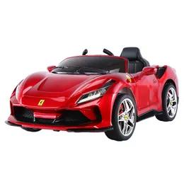 HY Dual Drive 12V Children's Electric Car Double Door Simulation Car Can Sit Radio Control Baby Car Toys for 1-7 Years Old Kids