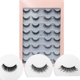 2020 Multipack 3D Soft Mink Hair Hair False Eyelashes Handmade Wispy Fluffy Long Lashes Natural Eye Makeup Tools Eye Eye Lashes