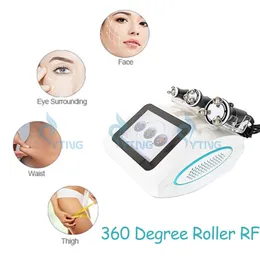RF Roller 360 Degree Rotating Skin Tightening Eye Lifting Fat Burning Body Shaping Machine with 3 Handles