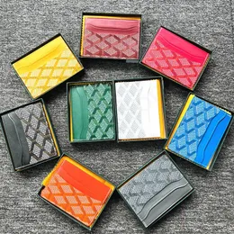 Top quality Genuine Leather Wallets Purse card holder with box Luxurys famous designer single wallet Men Women's Holders Coin Lambskin Mini Key Pocket Interior Slot