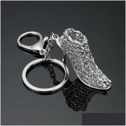 Keychains Lanyards Metal High Heel Shoe Keychain Caraber Keyring Bag Mangs Fashion Jewelry Will will and Sandy Drop Ship dhi4n