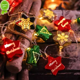 Yeni Noel Giydirme Led Işıklar String Ball Işıklar Tatil Dekorasyonları Renkli Top Süsler Yanıp String Işık Dekorasyon