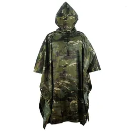 Rain Wear Impermeable Raincoat Poncho Outdoor Military Tactical Rainwear Camping Vandring Jakt Ghillie Suits Travel Paraply Rain Gear 230615