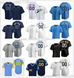 Camisas de beisebol 56 Randy Arozarena 18 Shane McClanahan 2 Yandy Diaz 7 Vidal Brujan 21 Francisco Mejia 5 Wander Franco 13 Manuel Margot 29 Pete Fairbanks 8 Brandon Lowe