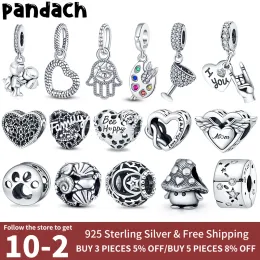 925 Silver för pandora charms smycken pärlor diy hänge kvinnor armband pärlor ley färg pendell serie diy smycken