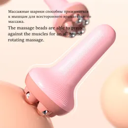 Huvudmassager 360 Rotera massagen Roller Relax Muskel full kroppsform rostfritt stål boll meridian massager verktyg sport ben arm bant ansikte 230615