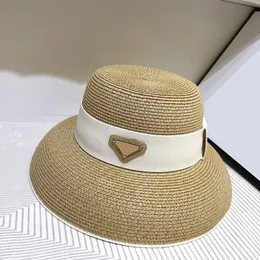 Mens Designer Sun Visor for Woman Bucket Hat Womens Straw Hats Fashion Casual Summer Beach Caps Justerbar lyx P Casquette 2306161BF