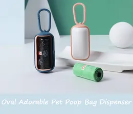 Swivel Opening door Poop Bag Dispenser Portable Dog Poop Pickup Bag Holder Attach to Any Leash