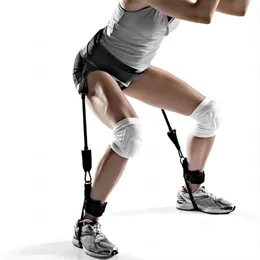 Motståndsband vertikala hoppuppsättning av studsstränare dra rep ben styrka squat agility träning elastisk bälte fitnessutrustning 230615