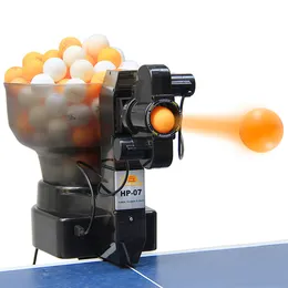 Tenis stołowy Raquets Robot Ping Pong Ball Maszyna 40 mm Regulacja Kulki Automatyczne trening dla 230616