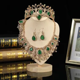 Set di gioielli da sposa Set di gioielli da sposa marocchino Fashion Retro Glod Color Set di gioielli placcati per donna 5 pezzi / set 230616